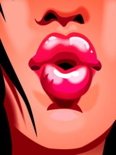 Пышные девичьи губы украсят экран вашего Нокиа 5310 XpressMusic